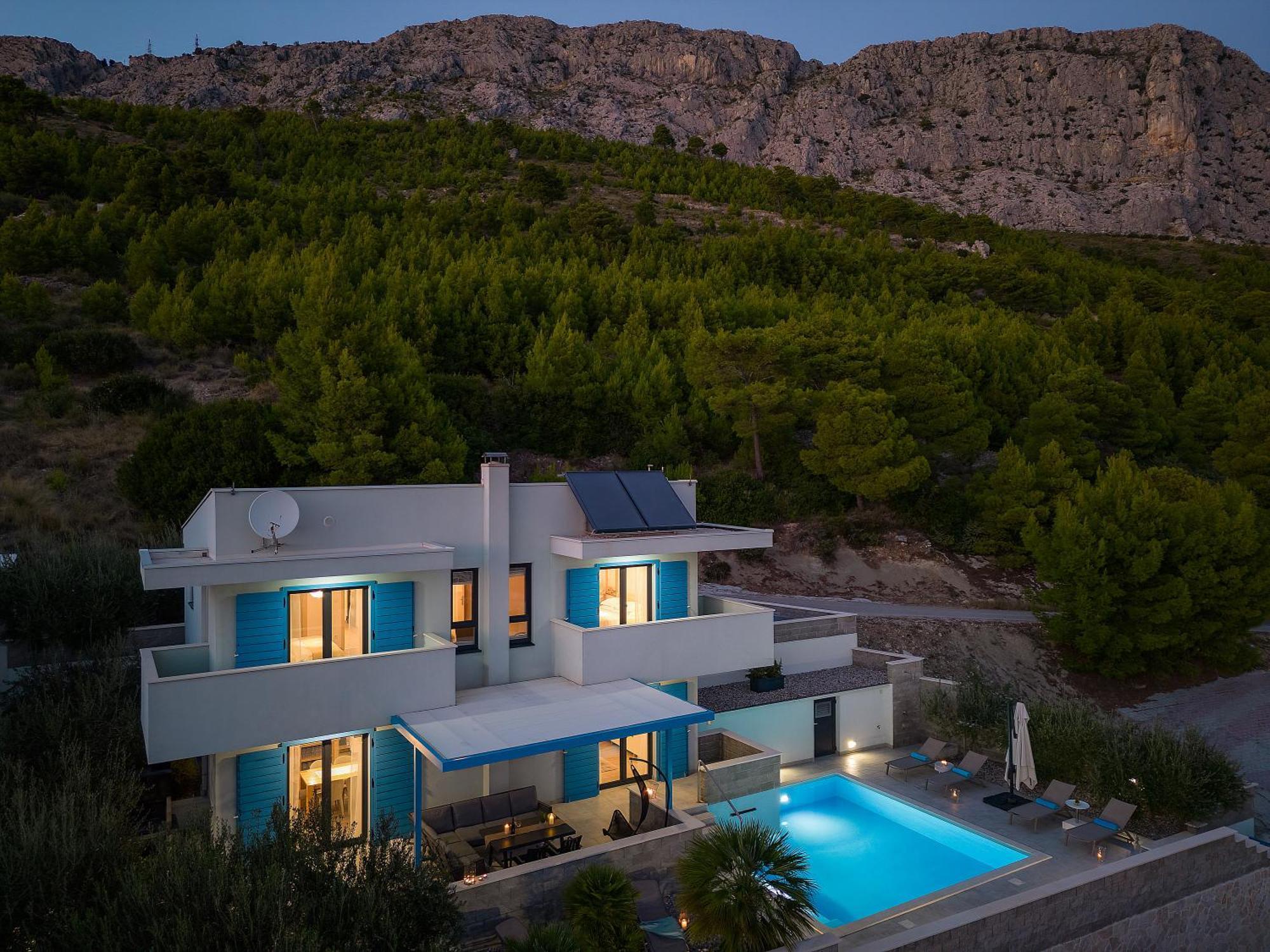 Villa Allegra With 32Msq Heated Pool, 300M Far From Sandy Beaches, Open Sea View أوميس المظهر الخارجي الصورة